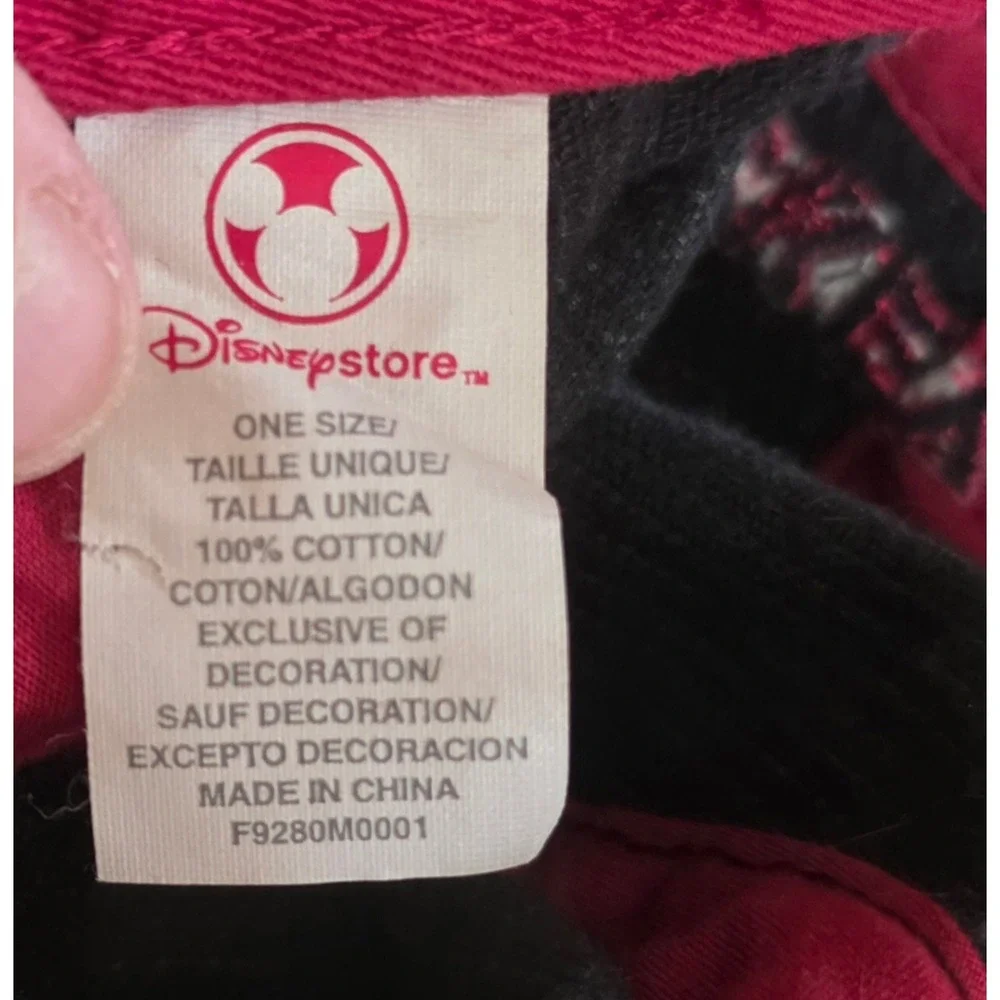 Disney Store Baseball Cap Unisex OS Black Patch Mickey Mouse Corduroy Hat